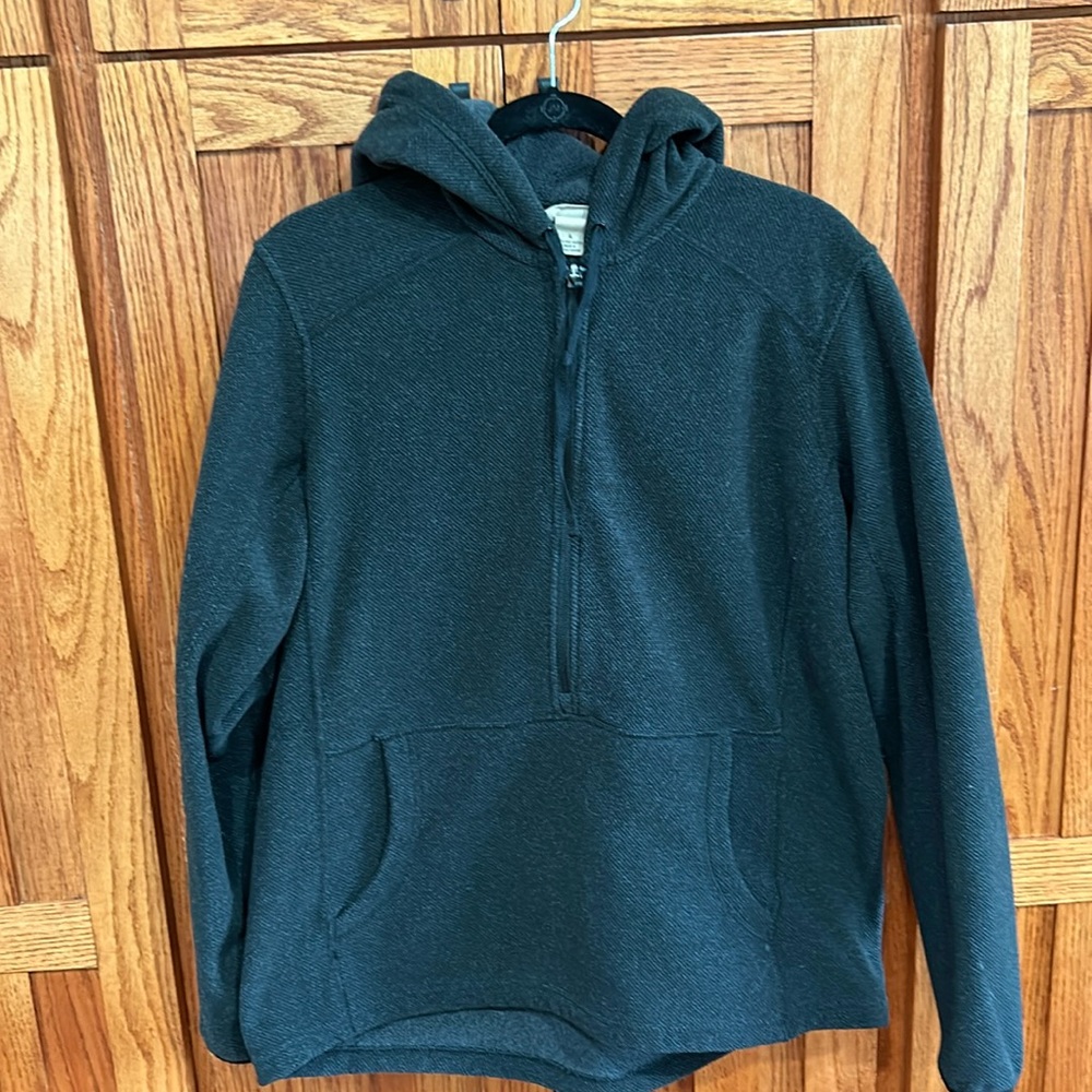 Duluth Trading women 1/2 zip pullover jacket large hooded